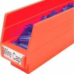 Akro-Mils Plastic Nesting Storage Shelf Bin 30110 - 2-3/4"W x 11-5/8"D x 4"H Red - Pkg Qty 24 -Containers & Organizers Sales Store 752355RD 07