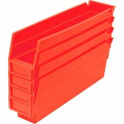 Akro-Mils Plastic Nesting Storage Shelf Bin 30110 - 2-3/4"W x 11-5/8"D x 4"H Red - Pkg Qty 24 -Containers & Organizers Sales Store 752355RD 10