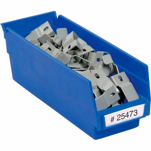 Akro-Mils Plastic Nesting Storage Shelf Bin 30124 - 4-1/8"W x 23-5/8"D x 4"H Blue - Pkg Qty 12 4 Akro-Mils Plastic Nesting Storage Shelf Bin 30124 - 4-1/8"W x 23-5/8"D x 4"H Blue - Pkg Qty 12 - Image 4