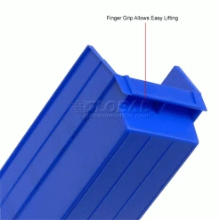 Akro-Mils Plastic Nesting Storage Shelf Bin 30124 - 4-1/8"W x 23-5/8"D x 4"H Blue - Pkg Qty 12 33 Akro-Mils Plastic Nesting Storage Shelf Bin 30124 - 4-1/8"W x 23-5/8"D x 4"H Blue - Pkg Qty 12 -Containers & Organizers Sales Store 752356BL 2wco