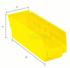 Akro-Mils Plastic Nesting Storage Shelf Bin 30120 - 4-1/8"W x 11-5/8"D x 4"H Yellow - Pkg Qty 24 35 Akro-Mils Plastic Nesting Storage Shelf Bin 30120 - 4-1/8"W x 11-5/8"D x 4"H Yellow - Pkg Qty 24 -Containers & Organizers Sales Store 752356YL dim