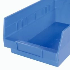 Akro-Mils Plastic Nesting Storage Shelf Bin 30130 - 6-5/8"W x 11-5/8"D x 4"H Blue - Pkg Qty 12 -Containers & Organizers Sales Store 752359BL 07