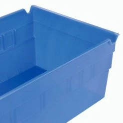 Akro-Mils Plastic Nesting Storage Shelf Bin 30130 - 6-5/8"W x 11-5/8"D x 4"H Blue - Pkg Qty 12 -Containers & Organizers Sales Store 752359BL 08