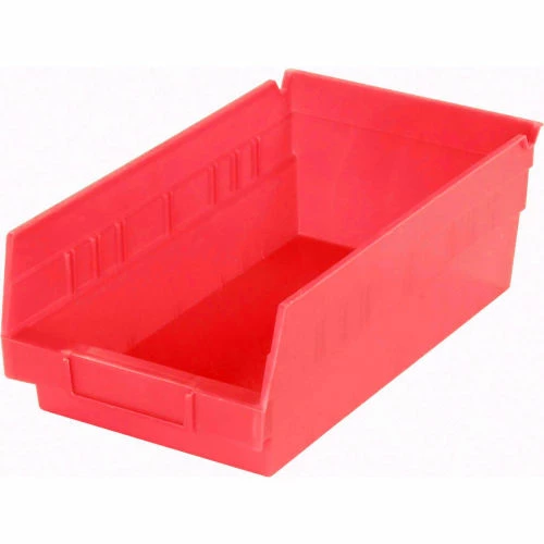 Akro-Mils Plastic Nesting Storage Shelf Bin 30150 - 8-3/8"W x 11-5/8"D x 4"H Red - Pkg Qty 12 2 Akro-Mils Plastic Nesting Storage Shelf Bin 30150 - 8-3/8"W x 11-5/8"D x 4"H Red - Pkg Qty 12 - Image 2