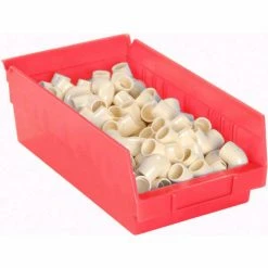 Akro-Mils Plastic Nesting Storage Shelf Bin 30150 - 8-3/8"W x 11-5/8"D x 4"H Red - Pkg Qty 12 24 Akro-Mils Plastic Nesting Storage Shelf Bin 30150 - 8-3/8"W x 11-5/8"D x 4"H Red - Pkg Qty 12 -Containers & Organizers Sales Store 752359RD 02