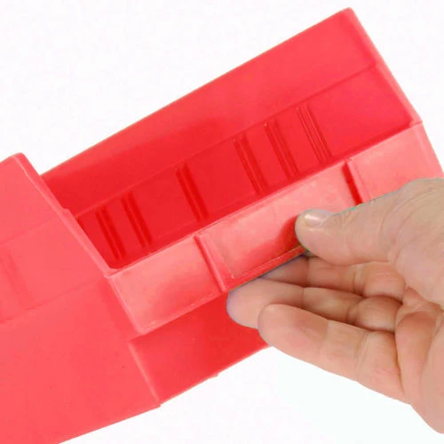 Akro-Mils Plastic Nesting Storage Shelf Bin 30150 - 8-3/8"W x 11-5/8"D x 4"H Red - Pkg Qty 12 16 Akro-Mils Plastic Nesting Storage Shelf Bin 30150 - 8-3/8"W x 11-5/8"D x 4"H Red - Pkg Qty 12 - Image 16