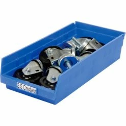 Akro-Mils Plastic Nesting Storage Shelf Bin 30158 - 8-3/8"W x 17-7/8"D x 4"H Blue - Pkg Qty 12 -Containers & Organizers Sales Store 752363BL 02