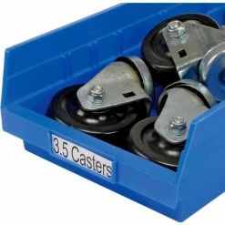 Akro-Mils Plastic Nesting Storage Shelf Bin 30158 - 8-3/8"W x 17-7/8"D x 4"H Blue - Pkg Qty 12 -Containers & Organizers Sales Store 752363BL 03