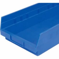 Akro-Mils Plastic Nesting Storage Shelf Bin 30158 - 8-3/8"W x 17-7/8"D x 4"H Blue - Pkg Qty 12 -Containers & Organizers Sales Store 752363BL 06