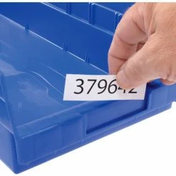 Akro-Mils Plastic Nesting Storage Shelf Bin 30184 - 8-3/8"W x 23-5/8"D x 4"H Blue - Pkg Qty 6 -Containers & Organizers Sales Store 752364BL 03