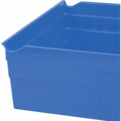 Akro-Mils Plastic Nesting Storage Shelf Bin 30170 - 11-1/8"W x 11-5/8"D x 4"H Blue - Pkg Qty 12 -Containers & Organizers Sales Store 752365BL 03