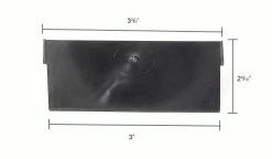 Akro-Mils Shelf Bin Divider 40120 For 4"W x 4"H Shelf Bins, Black, Price Pack of 24 -Containers & Organizers Sales Store 752370 dim