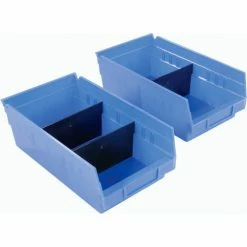 Akro-Mils Shelf Bin Divider 40130 For 7"W x 4"H Shelf Bins, Black, Price Pack of 24 -Containers & Organizers Sales Store 752371 02 1