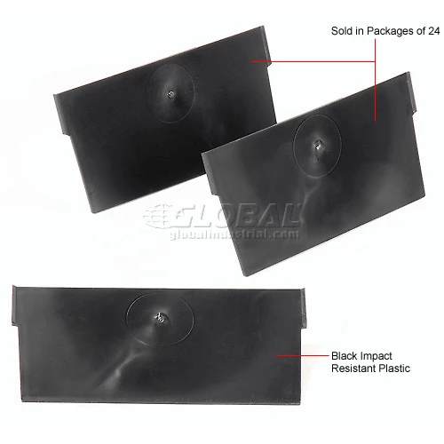 Akro-Mils Shelf Bin Divider 40150 For 8"W x 4"H Shelf Bins, Black, Price Pack of 24 6 Akro-Mils Shelf Bin Divider 40150 For 8"W x 4"H Shelf Bins, Black, Price Pack of 24 - Image 6