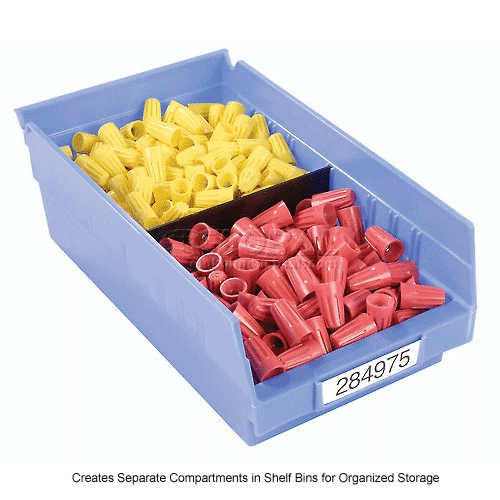 Akro-Mils Shelf Bin Divider 40150 For 8"W x 4"H Shelf Bins, Black, Price Pack of 24 8 Akro-Mils Shelf Bin Divider 40150 For 8"W x 4"H Shelf Bins, Black, Price Pack of 24 - Image 8