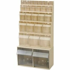 Quantum Storage Systems Quantum Tip Out Storage Bin QTB309 - 9 Compartments Ivory -Containers & Organizers Sales Store 752384BG Group1 1