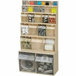 Quantum Storage Systems Quantum Tip Out Storage Bin QTB309 - 9 Compartments Ivory -Containers & Organizers Sales Store 752384BG Group2 1