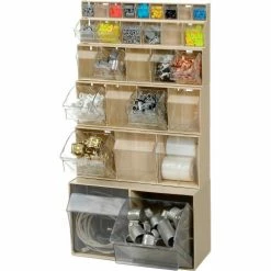 Quantum Storage Systems Quantum Tip Out Storage Bin QTB309 - 9 Compartments Ivory -Containers & Organizers Sales Store 752384BG Group3 1