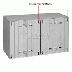 Quantum Storage Systems Quantum Tip Out Storage Bin QTB302 - 2 Compartments Gray -Containers & Organizers Sales Store 752384GY 2wco
