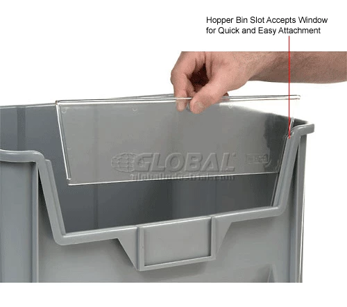 Clear Window WGH700 For Hopper Bins QGH700 Price Per Carton of 3 7 Clear Window WGH700 For Hopper Bins QGH700 Price Per Carton of 3 - Image 7