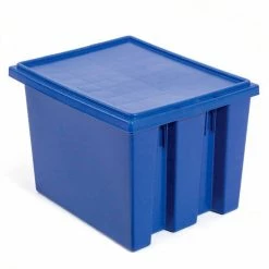 Akro-Mils Lid 35191 For Nest & Stack Tote 35190, 35195, Blue - Pkg Qty 6 -Containers & Organizers Sales Store 752430BL 01 1