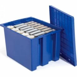 Akro-Mils Lid 35191 For Nest & Stack Tote 35190, 35195, Blue - Pkg Qty 6 -Containers & Organizers Sales Store 752430BL 04 1