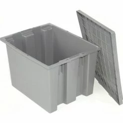 Global Industrial Lid LID191 for Stack and Nest Storage Container SNT190, SNT195, Gray - Pkg Qty 6 20 Global Industrial Lid LID191 for Stack and Nest Storage Container SNT190, SNT195, Gray - Pkg Qty 6 -Containers & Organizers Sales Store 752430GY 02 2