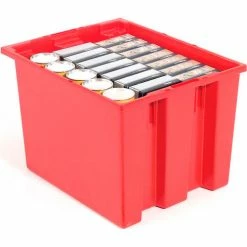 Global Industrial Stack and Nest Storage Container SNT240 No Lid 23-1/2 x 15-1/2 x 12, Red - Pkg Qty 3 28 Global Industrial Stack and Nest Storage Container SNT240 No Lid 23-1/2 x 15-1/2 x 12, Red - Pkg Qty 3 -Containers & Organizers Sales Store 752430RD 03