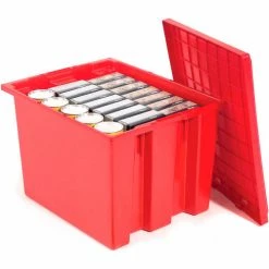 Global Industrial Stack and Nest Storage Container SNT240 No Lid 23-1/2 x 15-1/2 x 12, Red - Pkg Qty 3 29 Global Industrial Stack and Nest Storage Container SNT240 No Lid 23-1/2 x 15-1/2 x 12, Red - Pkg Qty 3 -Containers & Organizers Sales Store 752430RD 04