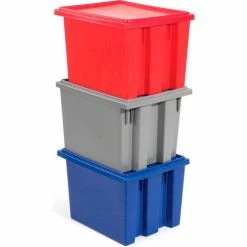 Global Industrial™ Stack and Nest Storage Container SNT190 No Lid 19-1/2 x 15-1/2 x 10, Red - Pkg Qty 6 -Containers & Organizers Sales Store 752430RD 13 1