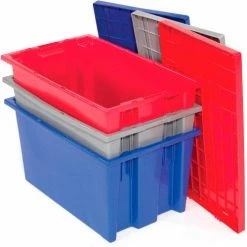 Global Industrial Stack and Nest Storage Container SNT240 No Lid 23-1/2 x 15-1/2 x 12, Red - Pkg Qty 3 37 Global Industrial Stack and Nest Storage Container SNT240 No Lid 23-1/2 x 15-1/2 x 12, Red - Pkg Qty 3 -Containers & Organizers Sales Store 752430RD 14