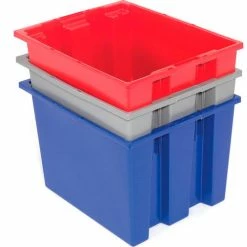 Akro-Mils Nest & Stack Tote 35240 - 23-1/2"L x 15-1/2"W x 12"H, Red - Pkg Qty 3 36 Akro-Mils Nest & Stack Tote 35240 - 23-1/2"L x 15-1/2"W x 12"H, Red - Pkg Qty 3 -Containers & Organizers Sales Store 752430RD 15 2