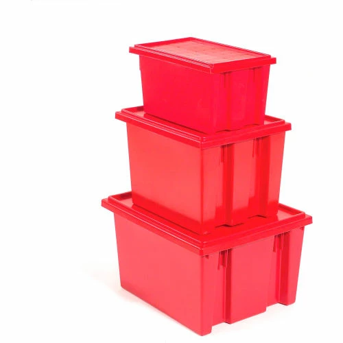 Akro-Mils Nest & Stack Tote 35240 - 23-1/2"L x 15-1/2"W x 12"H, Red - Pkg Qty 3 13 Akro-Mils Nest & Stack Tote 35240 - 23-1/2"L x 15-1/2"W x 12"H, Red - Pkg Qty 3 - Image 13