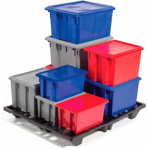 Global Industrial Stack and Nest Storage Container SNT240 No Lid 23-1/2 x 15-1/2 x 12, Red - Pkg Qty 3 16 Global Industrial Stack and Nest Storage Container SNT240 No Lid 23-1/2 x 15-1/2 x 12, Red - Pkg Qty 3 - Image 16