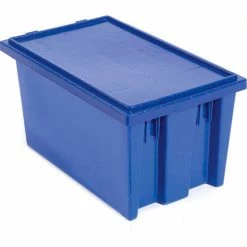 Akro-Mils Nest & Stack Tote 35200 - 19-1/2"L x 13-1/2"W x 8"H, Blue - Pkg Qty 6 -Containers & Organizers Sales Store 752431BL 01 2