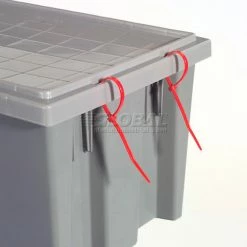 Akro-Mils Nest & Stack Tote 35180 - 18"L x 11"W x 6"H, Gray - Pkg Qty 6 -Containers & Organizers Sales Store 752431GY 05 1