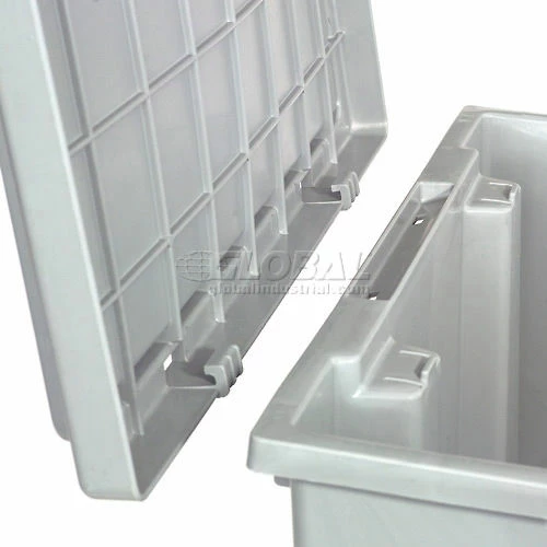 Akro-Mils Lid 35201 For Nest & Stack Tote 35200, Gray - Pkg Qty 6 7 Akro-Mils Lid 35201 For Nest & Stack Tote 35200, Gray - Pkg Qty 6 - Image 7