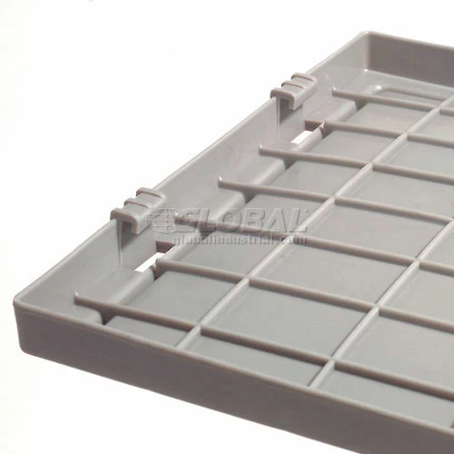 Global Industrial Lid LID241 for Stack and Nest Storage Container SNT240, Gray - Pkg Qty 3 3 Global Industrial Lid LID241 for Stack and Nest Storage Container SNT240, Gray - Pkg Qty 3 - Image 3