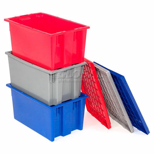 Akro-Mils Lid 35201 For Nest & Stack Tote 35200, Gray - Pkg Qty 6 11 Akro-Mils Lid 35201 For Nest & Stack Tote 35200, Gray - Pkg Qty 6 - Image 11