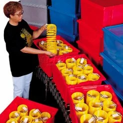 Akro-Mils Nest & Stack Tote 35180 - 18"L x 11"W x 6"H, Gray - Pkg Qty 6 -Containers & Organizers Sales Store 752431GY 20