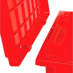 Akro-Mils Nest & Stack Tote 35185 - 18"L x 11"W x 9"H, Red - Pkg Qty 6 -Containers & Organizers Sales Store 752431RD 06 2