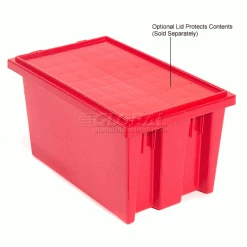 Global Industrial™ Stack and Nest Storage Container SNT185 No Lid 18 x 11 x 9, Red - Pkg Qty 6 -Containers & Organizers Sales Store 752431RD 6wco