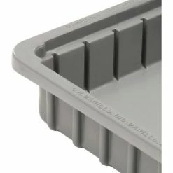 Dandux Dividable Stackable Plastic Box 50P0110024 - 11"L x 8"W x 2-1/2"H, Gray -Containers & Organizers Sales Store 772010 08