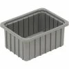 Dandux Dividable Stackable Plastic Box 50P0110050 - 11"L x 8"W x 5"H, Gray