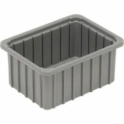 Dandux Dividable Stackable Plastic Box 50P0110050 - 11"L x 8"W x 5"H, Gray