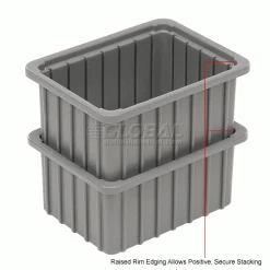 Dandux Dividable Stackable Plastic Box 50P0110050 - 11"L x 8"W x 5"H, Gray -Containers & Organizers Sales Store 772016 2wco
