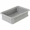 Dandux Dividable Stackable Plastic Box 50P0110034 - 11"L x 8"W x 3-1/2"H, Gray