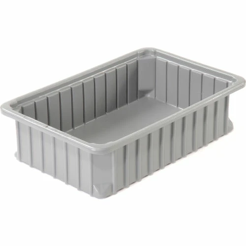 Dandux Dividable Stackable Plastic Box 50P0110034 - 11"L x 8"W x 3-1/2"H, Gray 1 Dandux Dividable Stackable Plastic Box 50P0110034 - 11"L x 8"W x 3-1/2"H, Gray