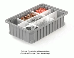 Dandux Dividable Stackable Plastic Box 50P0110042 - 11"L x 8"W x 4-1/4"H, Gray 32 Dandux Dividable Stackable Plastic Box 50P0110042 - 11"L x 8"W x 4-1/4"H, Gray -Containers & Organizers Sales Store 772024 4wco