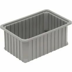 Dandux Dividable Stackable Plastic Box 50P0112070 - 16"L x 11"W x 7"H, Gray